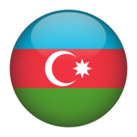 azerbaiyán bandera redondeada 3d sin fondo png