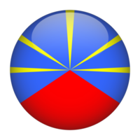 wiedervereinigung 3d abgerundete flagge mit transparentem hintergrund png