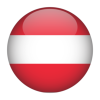 Austria 3D Rounded Flag with no Background png