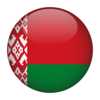 Belarus 3D Rounded Flag with no Background png