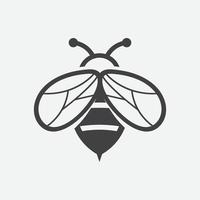 Bee icon logo design inspiraiton, Unique Geometric Bee Logo Symbol Vector Design Illustration, honey bee vector icon