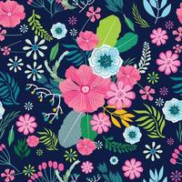 Floral Seamless Pattern Background vector