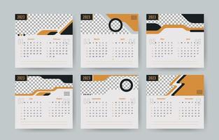 Formal Calendar 2023 Template Design vector