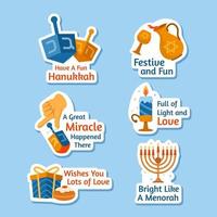 festival de las luces día de hanukkah vector