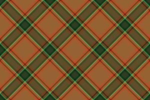 Seamless fabric background. Texture check vector. Textile tartan plaid pattern. vector