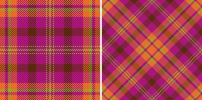 Texture background vector. Seamless textile tartan. Plaid fabric check pattern. vector