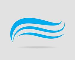 Waves vector design. Water wave icon. Wavy lines isolated.