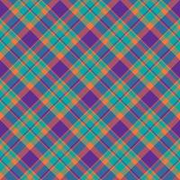 Plaid seamless pattern. Vector background of textile ornament. Flat fabric design.