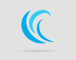 Waves vector design. Water wave icon. Wavy lines isolated.