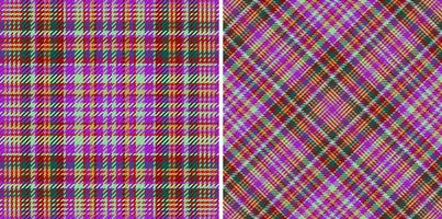 Background texture check. Fabric pattern seamless. Vector tartan plaid textile.