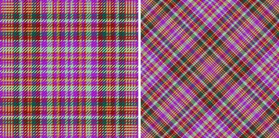 Background texture check. Fabric pattern seamless. Vector tartan plaid textile.