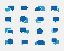 Chat icon vector design element. Talk bubble speech sign. Dialogue balloon.