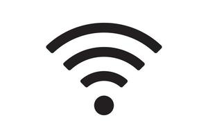 conexión de señal de símbolo wi fi. señal de tecnología inalámbrica de internet vectorial. icono de comunicación de red wifi. vector