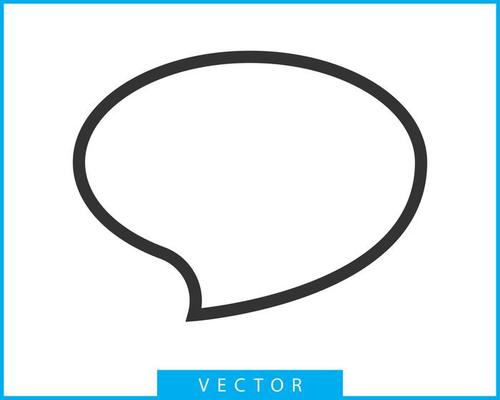 Talk bubble speech icon. Blank empty bubbles vector design elements. Chat on line symbol template. Dialogue balloon sticker silhouette.