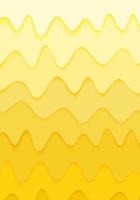 Background Paper Cut wavy cheese shape overlapping several layers and yellow gradation like the ooze of cheese vector