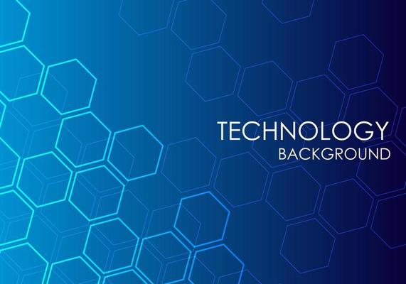 Background technology hexagon stacked with multiple layers It is science and technology that is important to human beings