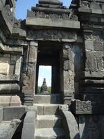 Buddhist Prambanan temple complex the largest temple in java, Central Java, Indonesia. photo