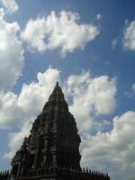 Buddhist Prambanan temple complex the largest temple in java, Central Java, Indonesia. photo