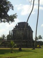 The view of kalasan Temple at Yogyakarta Indonesia, is believed as the oldest Buddhist temple in Central Java. photo