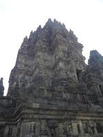 Buddhist Prambanan temple complex the largest temple in java, Central Java, Indonesia. photo