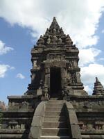 Buddhist Prambanan temple complex the largest temple in java, Central Java, Indonesia. photo