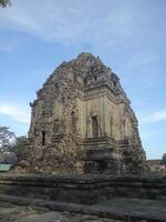 The view of kalasan Temple at Jogjakarta Indonesia, is believed as the oldest Buddhist temple in Central Java. photo