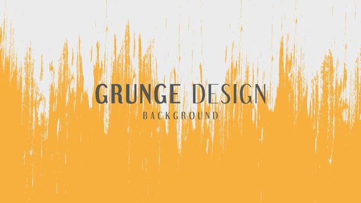 Abstract Scratch Yellow Grunge Texture Background Design Template