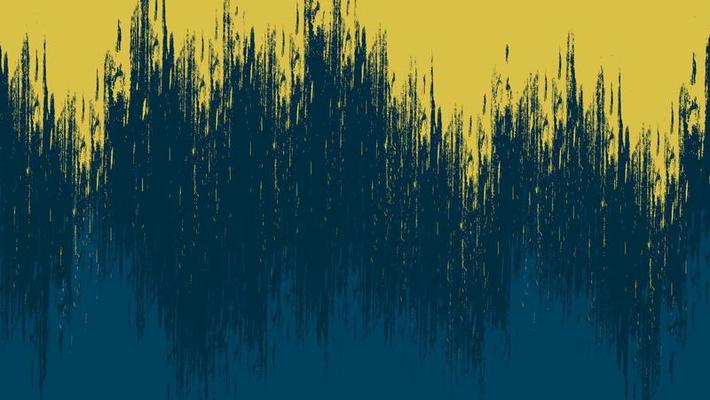 Abstract Yellow In Dark Grunge Rough Texture Design Background