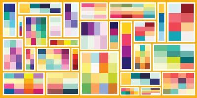 colección de paleta de colores felices vector