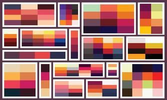 Collection of Halloween colour pallet, Halloween color vector