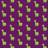 Cute Dinosaur seamless pattern in childish style. Vector Illustration. Can be used for fabric and textile, wallpapers, backgrounds, home decor, posters, cards.