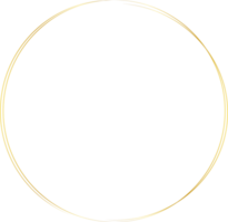 Luxury Gold Circle Geometric Frame png