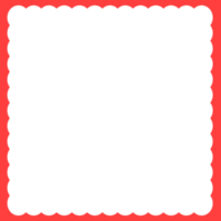 Rectangle Red Round Frame png