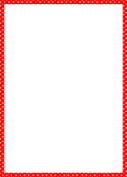 cadre rouge avec motif pointillé png