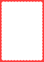 cadre rond rectangle rouge png