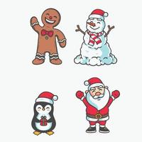 Christmas Character Best Collection vector