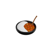 arroz de caril 3d png