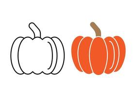 Pumpkin icon design template clipart illustration vector