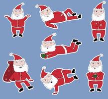 Santa Claus  stickers vector