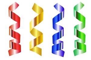 a set of colorful shiny confetti vector