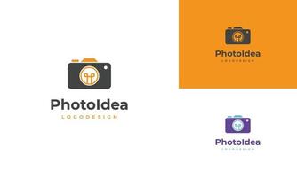 photo idea logo design modern concept vector