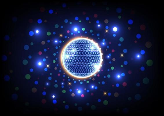 Futuristic magic rainbow glitter colorful space abstract background