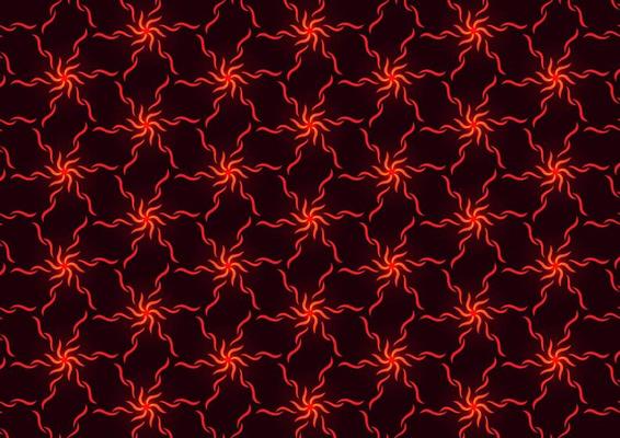 Flame abstract seamless pattern red chain background