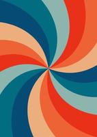 Psychedelic retro groove background vector