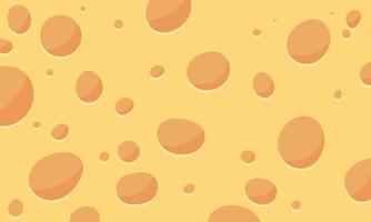 flat cartoon cheese background. Template for your design. A piece of delicious cheese. Vector illustration