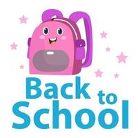 Cute characters and a concept of education for back to school vector