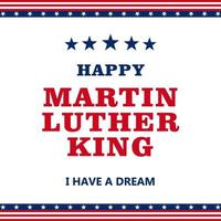 fondo de plantillas de diseño de publicaciones en redes sociales y celebración de diseño de carteles de martin luther king vector