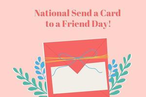 Envelopes. National Send a Card to a Friend Day vector