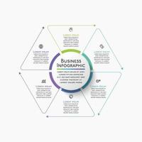 Presentation Business circle infographic template vector