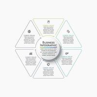 Presentation Business circle infographic template vector